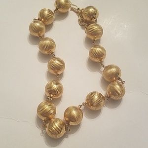 Monet gold necklace